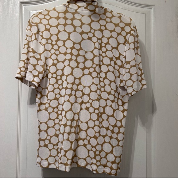 Kim & Co 2-pc beige/white top and skirt size S - Picture 4 of 5